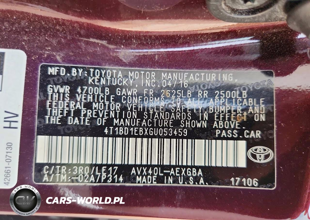 2016 Toyota Avalon Hybrid Xle Premium VIN:4T1BD1EBXGU053459 - 13