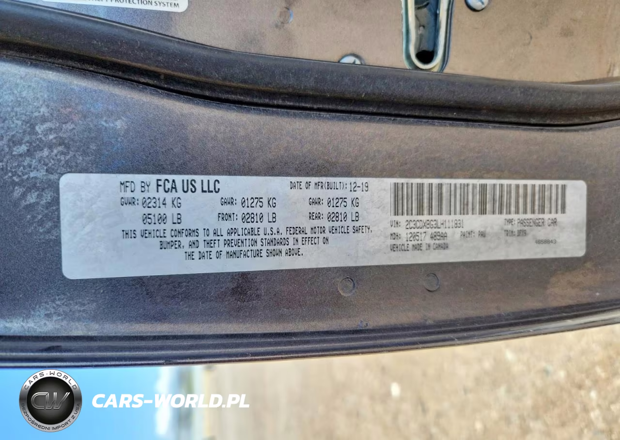 2020 Dodge Charger Sxt VIN:2C3CDXBG3LH111831 - 12