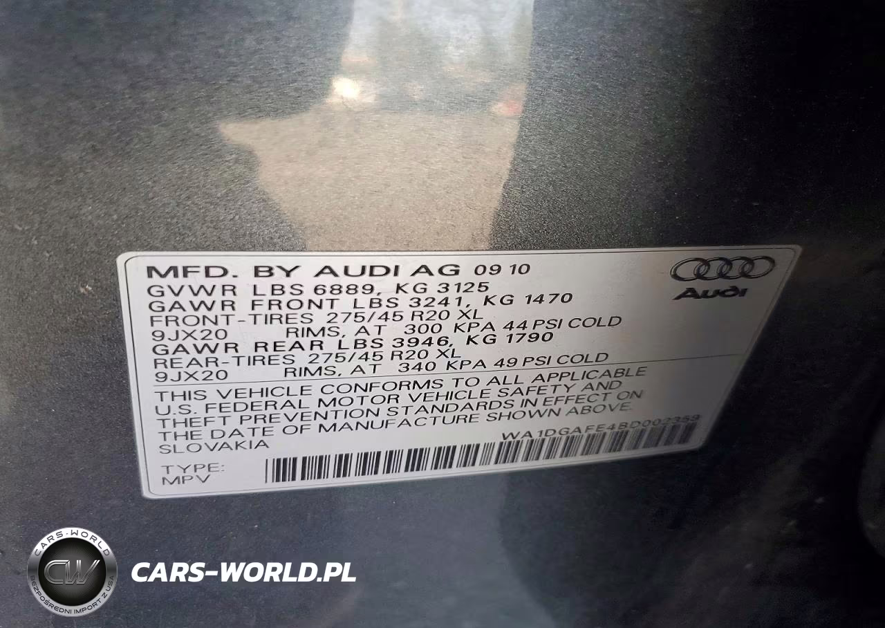 2011 Audi Q7 Prestige VIN:WA1DGAFE4BD002359 - 12