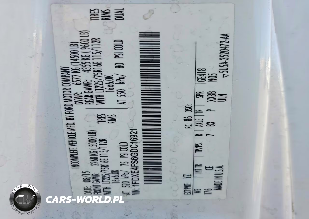 2016 Ford E450 Box Truck VIN:1FDXE4FS6GDC16921 - 12