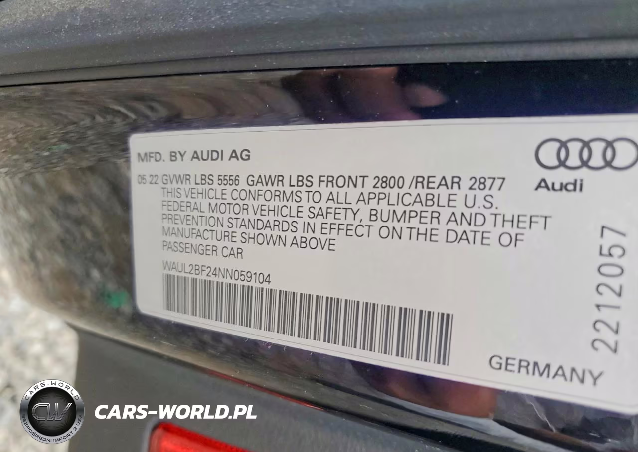 2022 Audi A6 Premium Plus VIN:WAUL2BF24NN059104 - 13