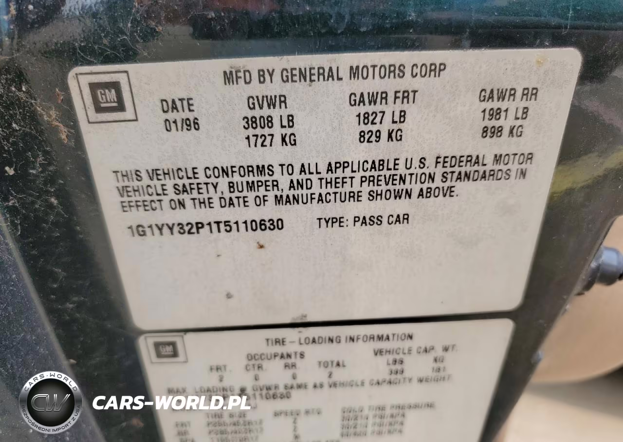 1996 Chevrolet Corvette VIN:1G1YY32P1T5110630 - 12