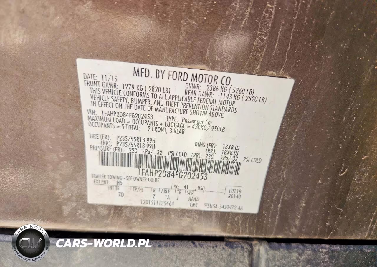 2015 Ford Taurus Se VIN:1FAHP2D84FG202453 - 12