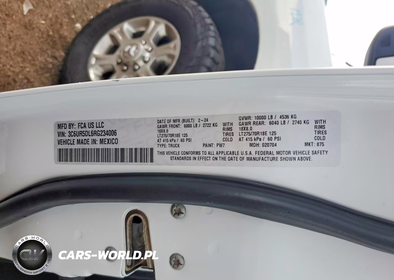 2024 Ram 2500 Big Horn VIN:3C6UR5DL6RG234006 - 12