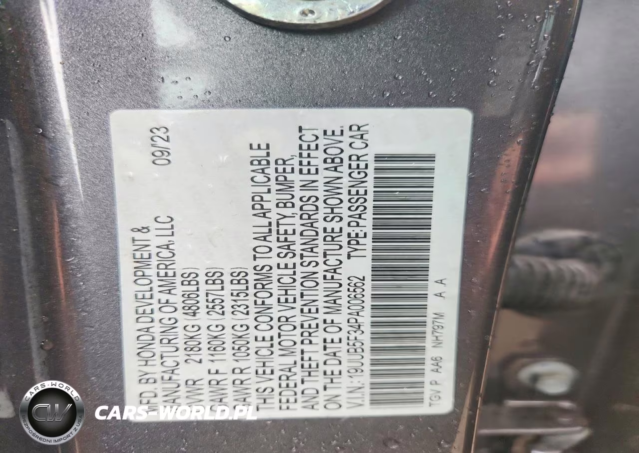 2023 Acura Tlx VIN:19UUB5F34PA006562 - 12