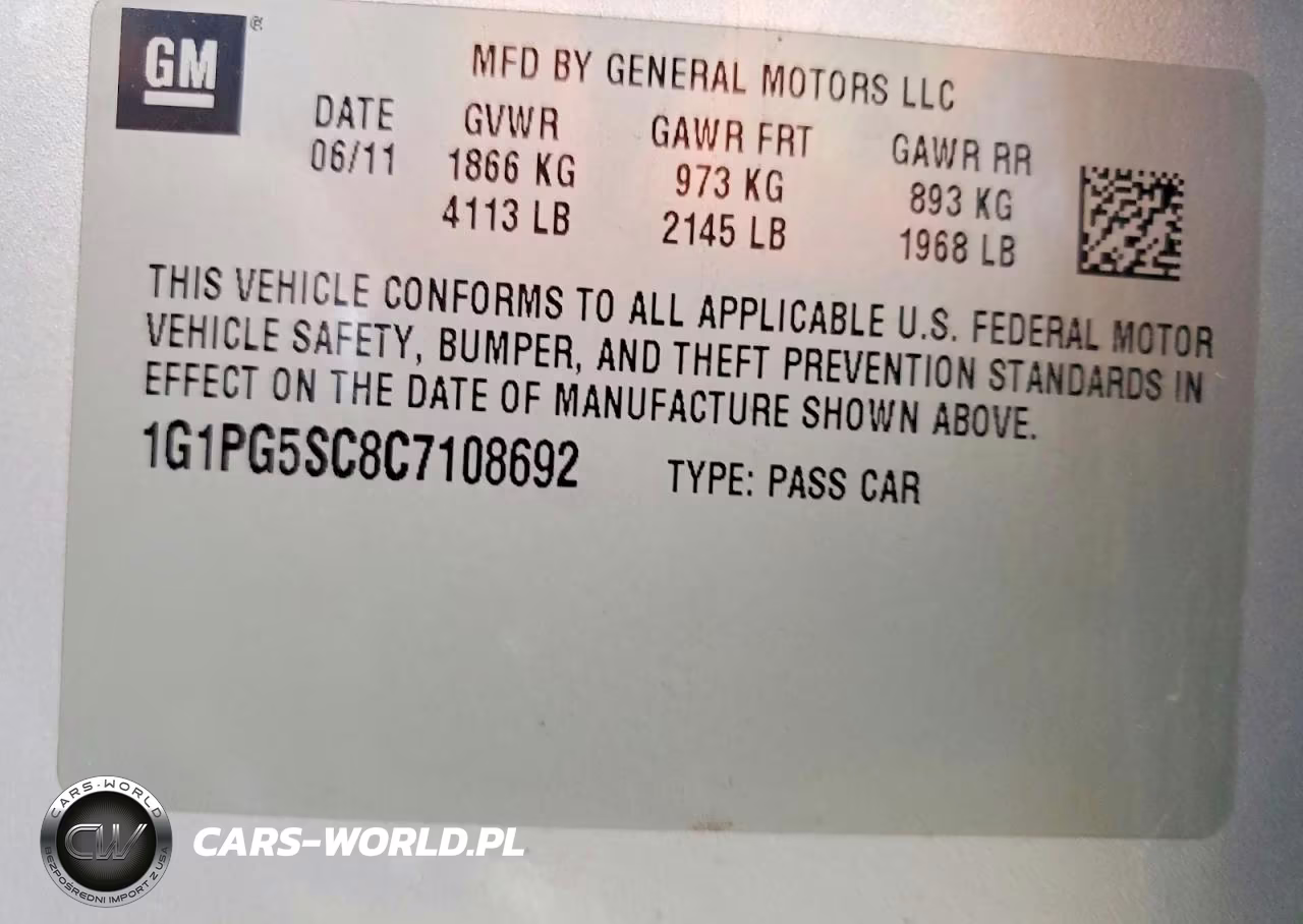 2012 Chevrolet Cruze Lt VIN:1G1PG5SC8C7108692 - 13