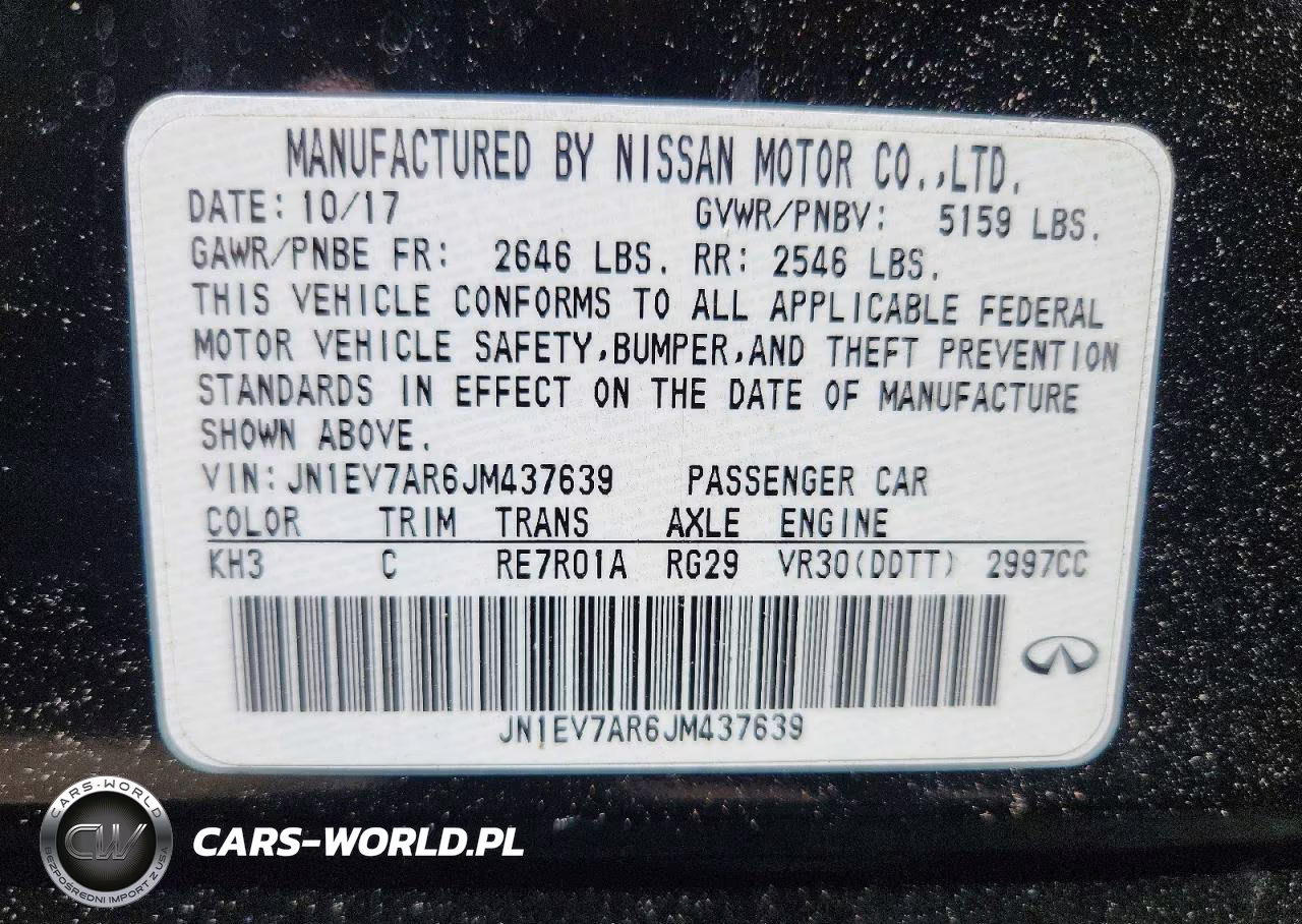 2018 Infiniti Q50 3.0T Luxe VIN:JN1EV7AR6JM437639 - 12