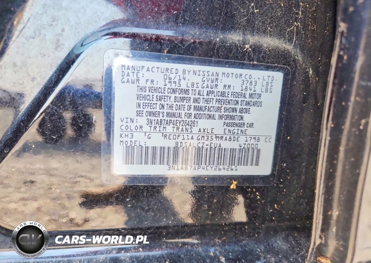 2014 Nissan Sentra S VIN:3N1AB7AP4EY264261 - 12