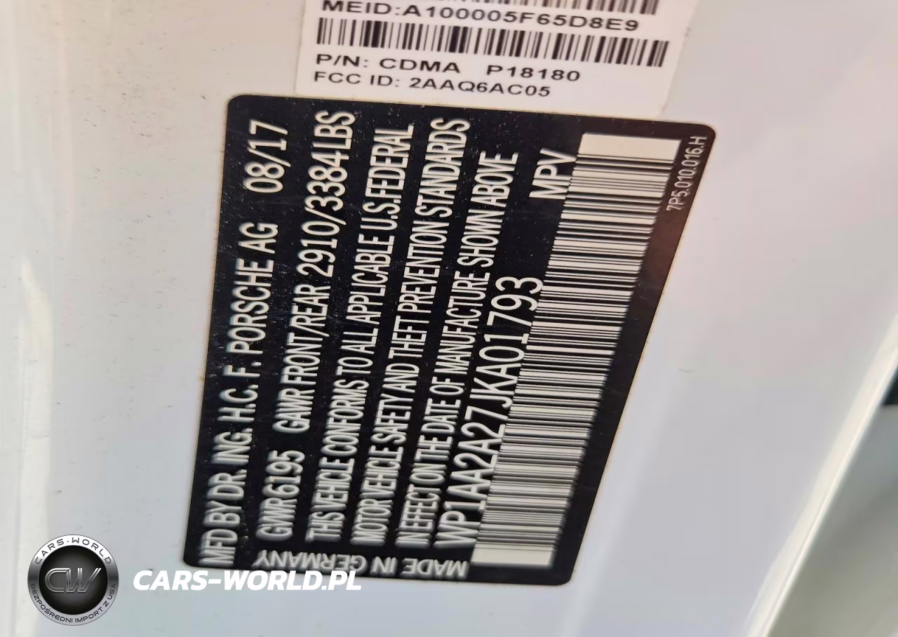 2018 Porsche Cayenne VIN:WP1AA2A27JKA01793 - 13