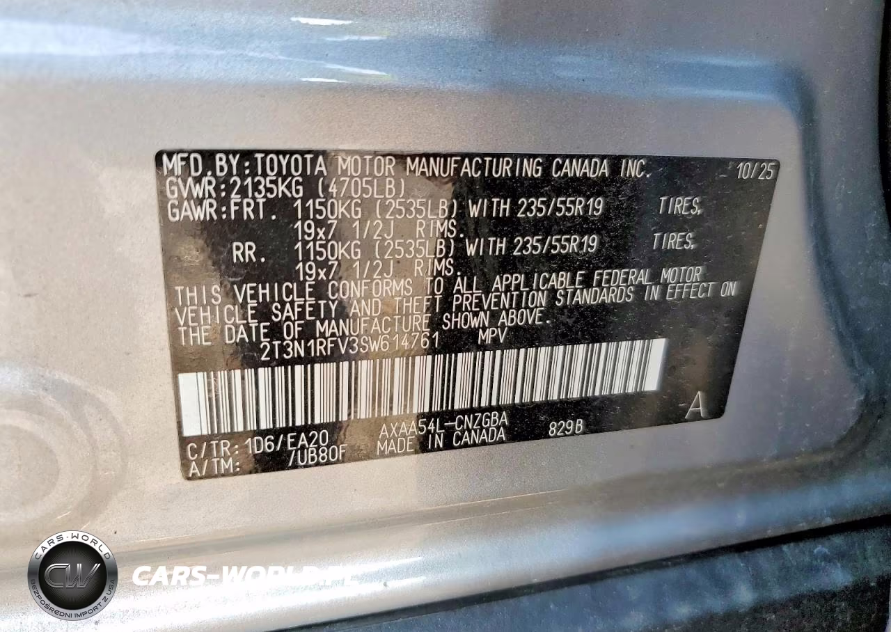 2025 Toyota Rav4 Limited VIN:2T3N1RFV3SW614761 - 13