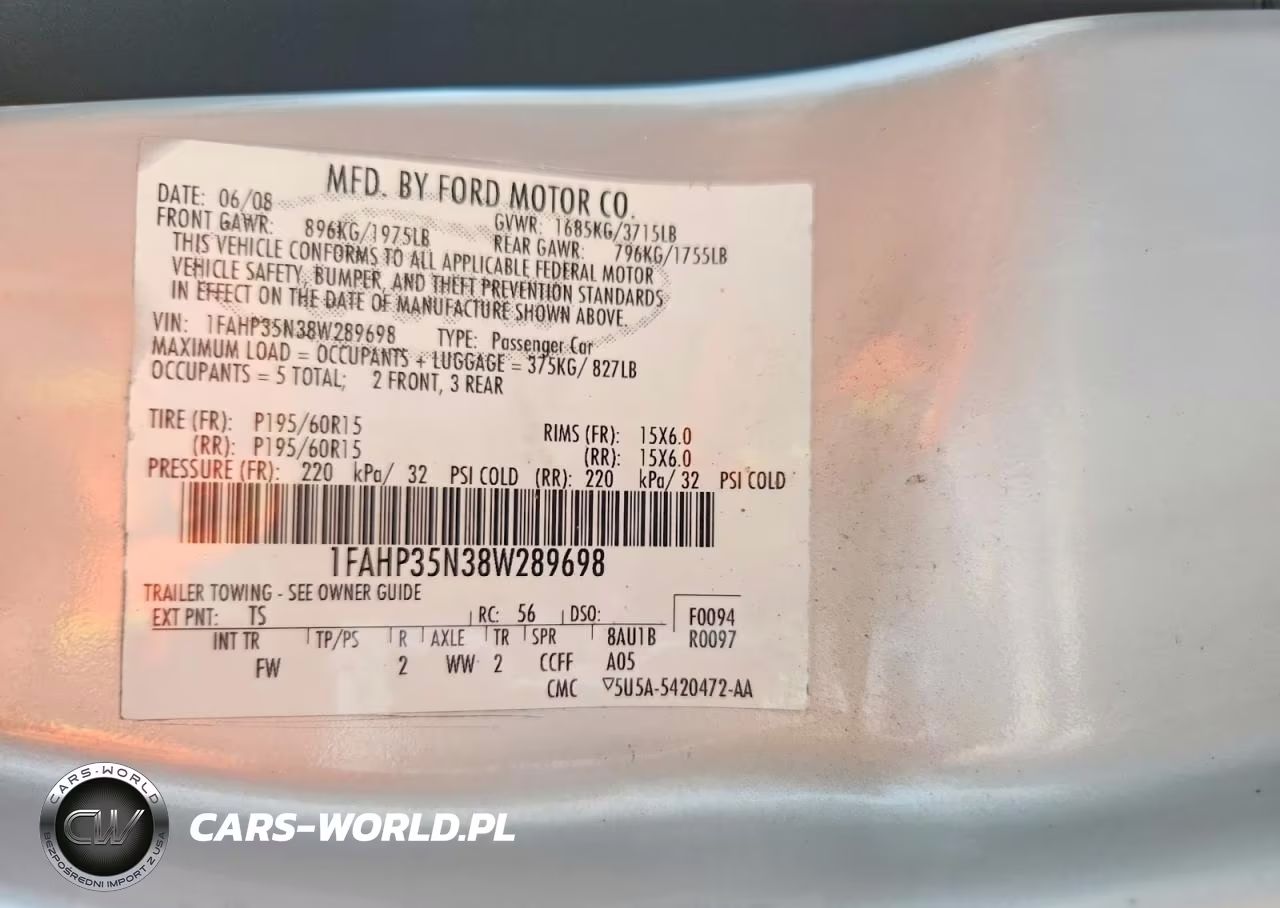 2008 Ford Focus Se VIN:1FAHP35N38W289698 - 13