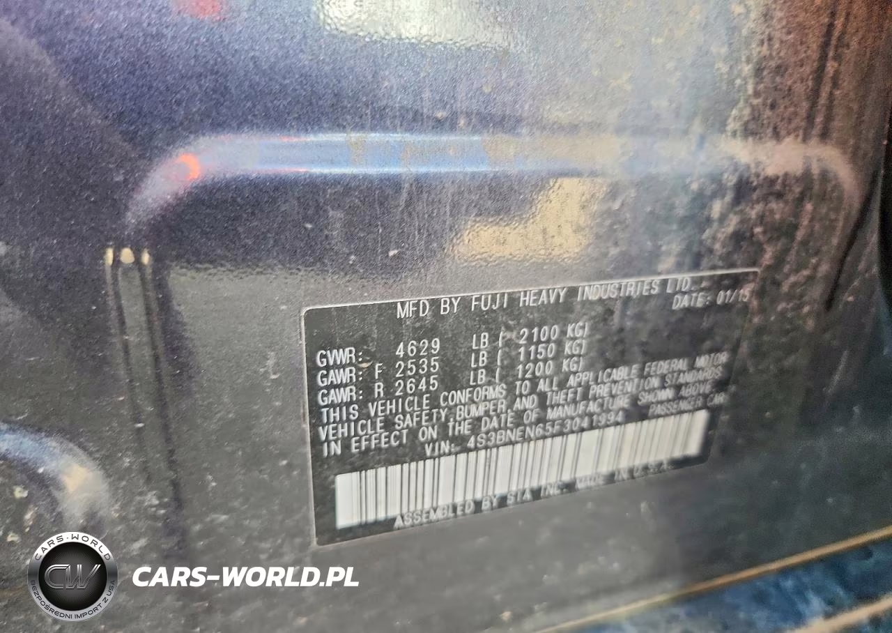 2015 Subaru Legacy 3.6R Limited VIN:4S3BNEN65F3041994 - 12