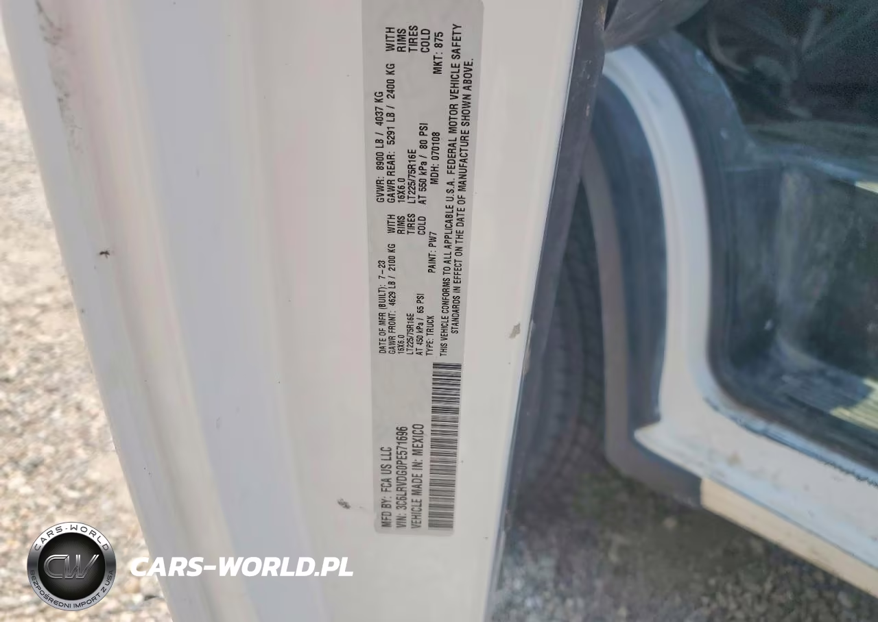 2023 Ram Promaster 2500 2500 High VIN:3C6LRVDG0PE571696 - 13