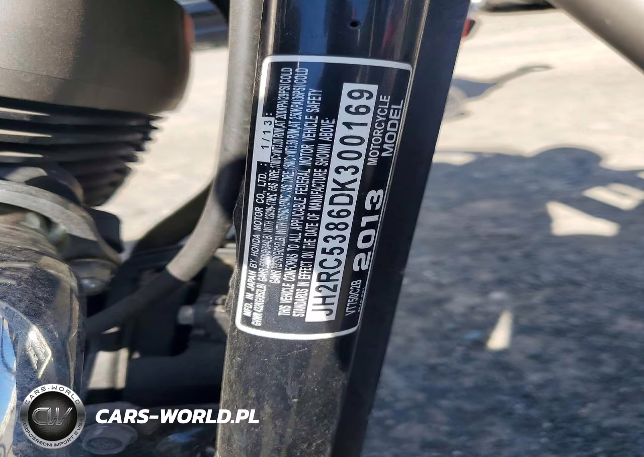 2013 Honda Vt750 C2B VIN:JH2RC5386DK300169 - 10