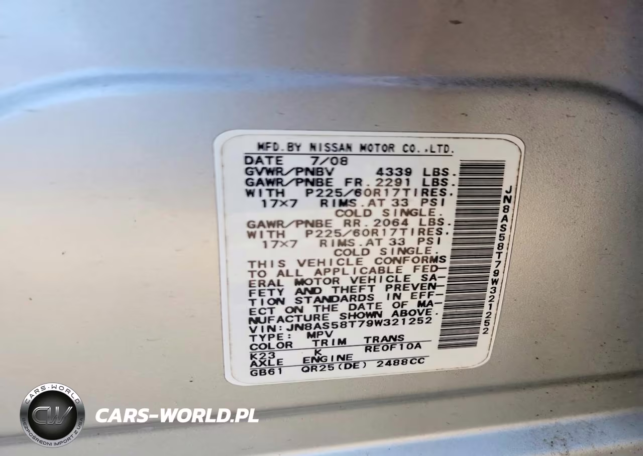 2009 Nissan Rogue S VIN:JN8AS58T79W321252 - 13