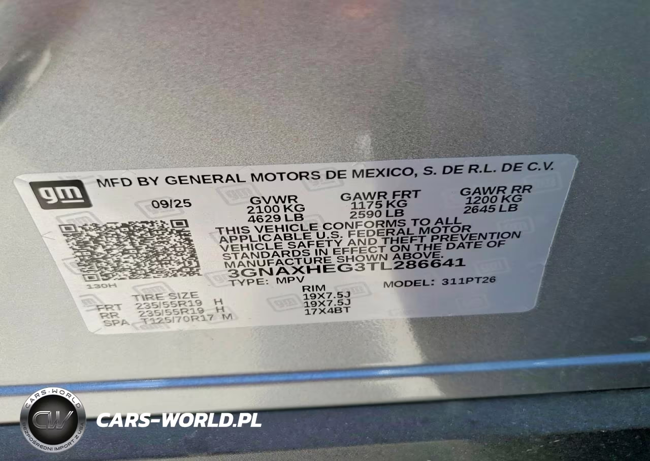 2026 Chevrolet Equinox Lt VIN:3GNAXHEG3TL286641 - 12