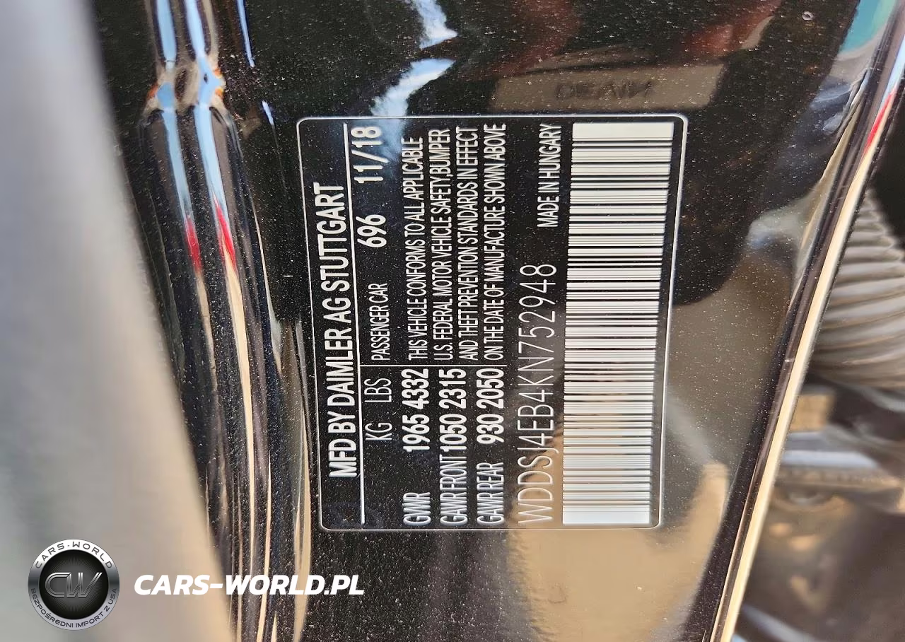 2019 Mercedes-Benz Cla 250 VIN:WDDSJ4EB4KN752948 - 13