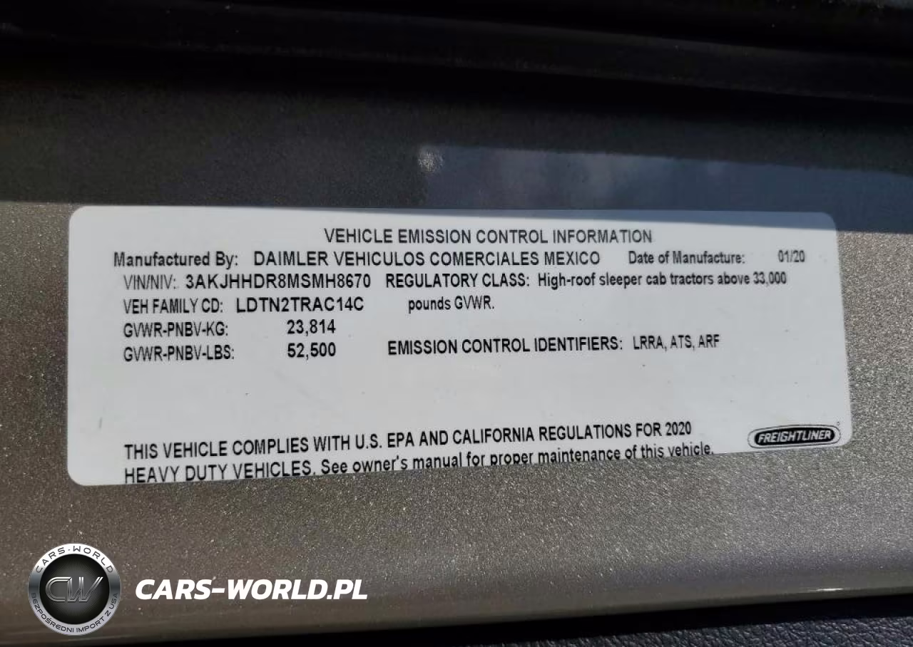 2021 Freightliner Cascadia 126 VIN:3AKJHHDR8MSMH8670 - 10