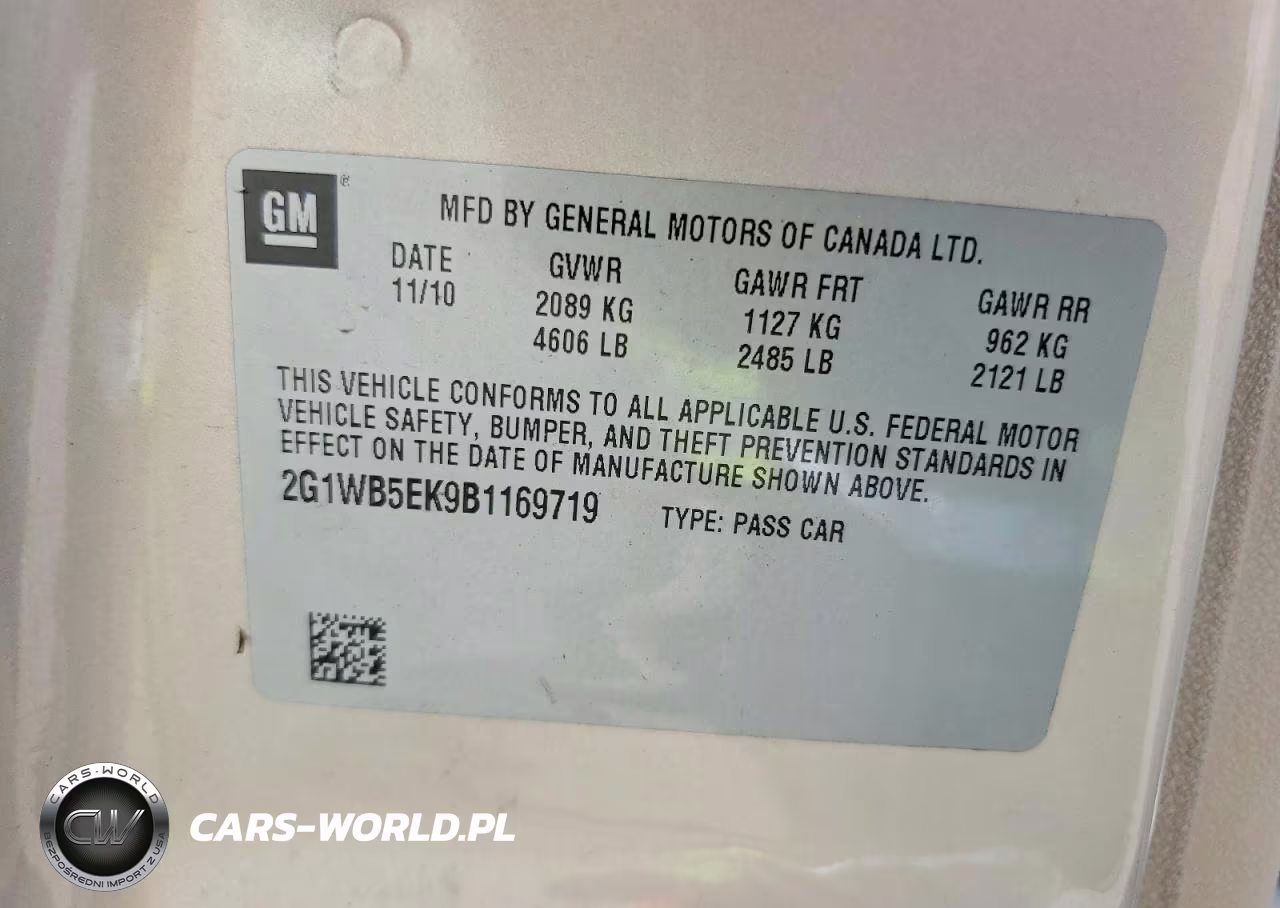 2011 Chevrolet Impala Lt VIN:2G1WB5EK9B1169719 - 12