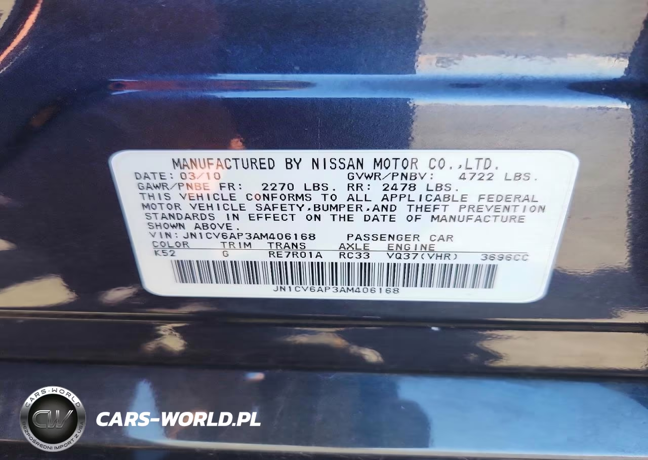2010 Infiniti G37 Sedan Base VIN:JN1CV6AP3AM406168 - 12