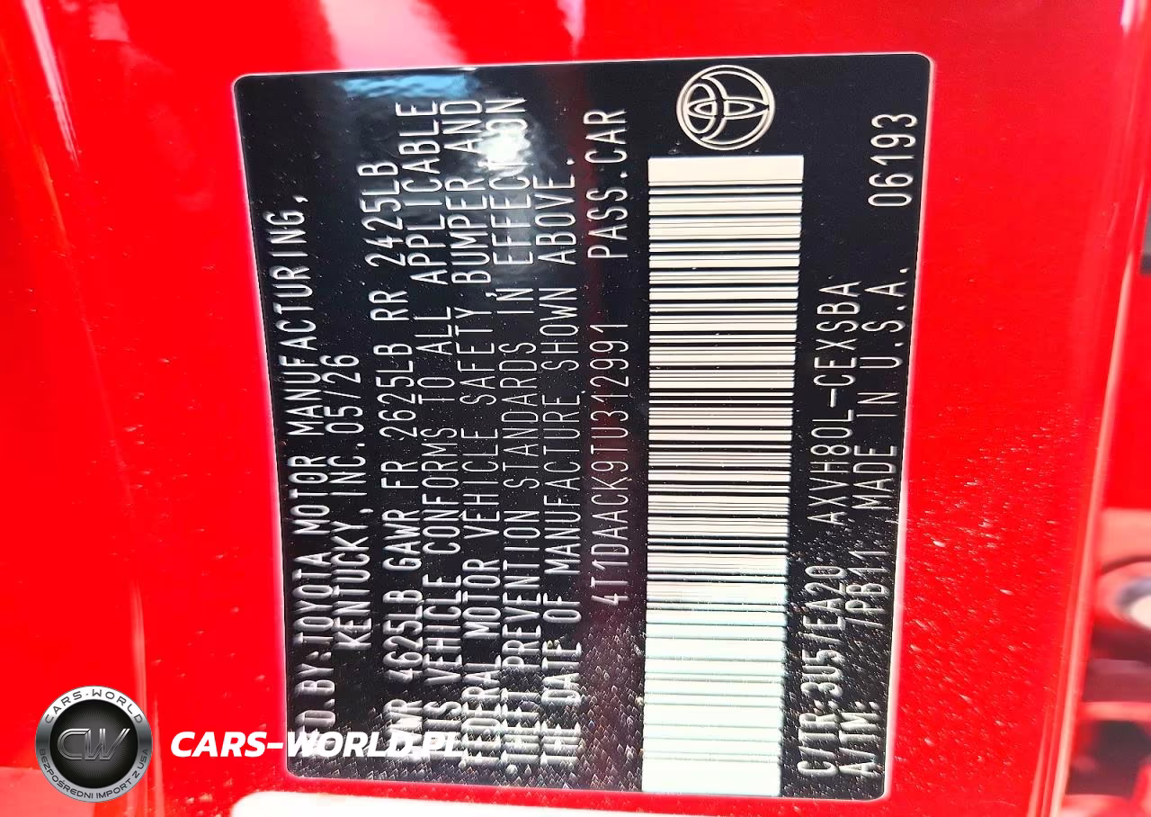 2026 Toyota Camry Se VIN:4T1DAACK9TU312991 - 12