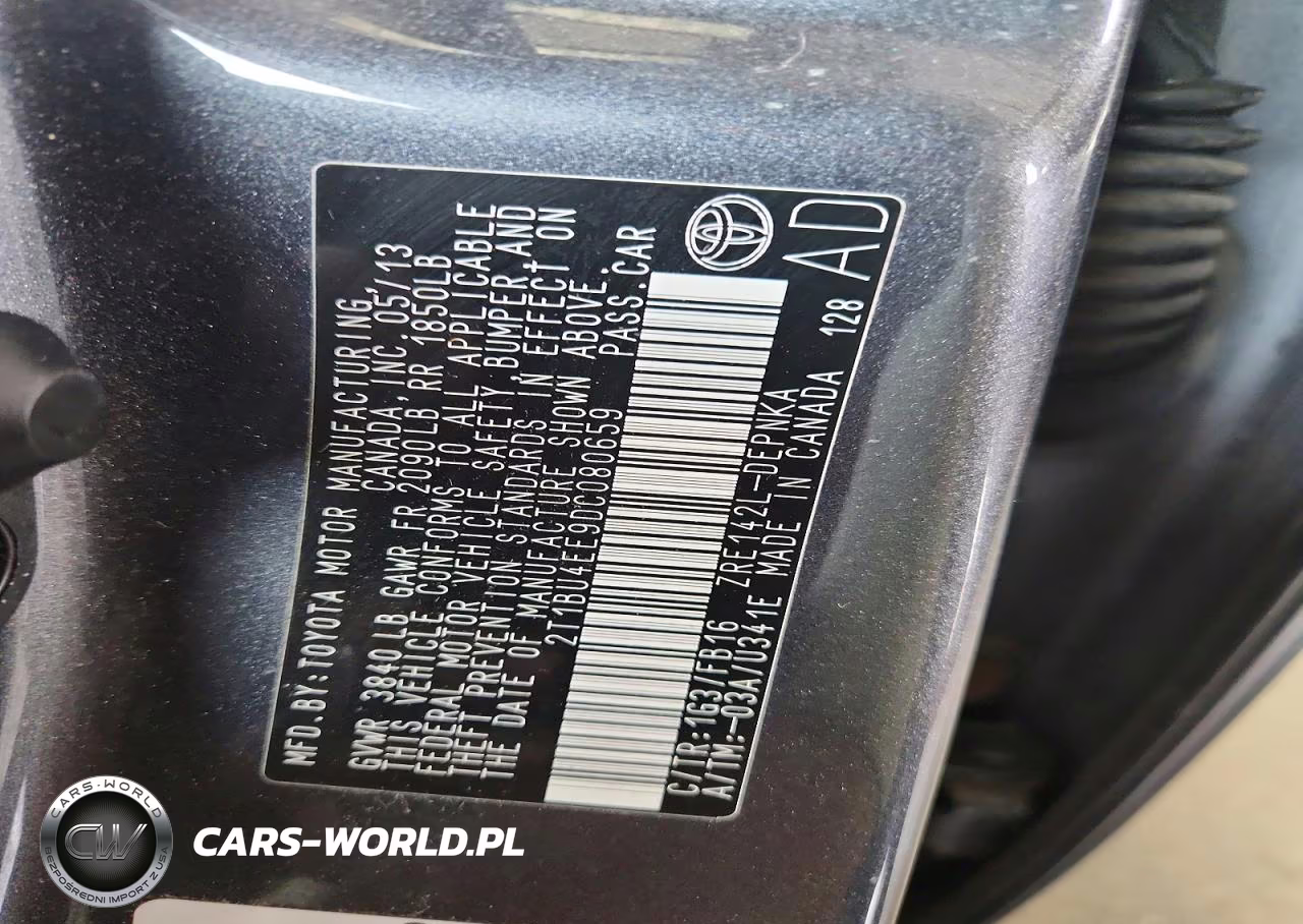 2013 Toyota Corolla Le VIN:2T1BU4EE9DC080659 - 12