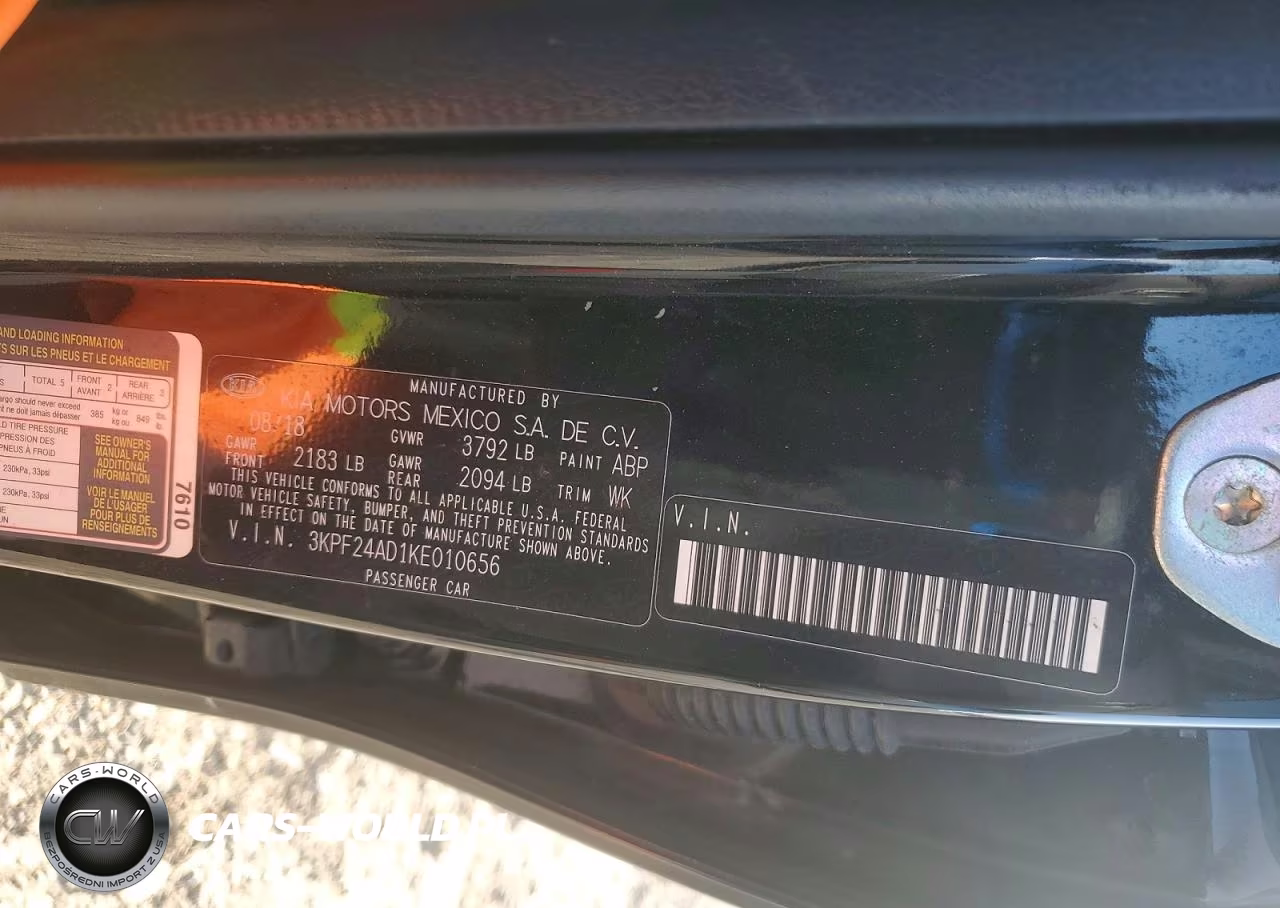 2019 Kia Forte Lxs VIN:3KPF24AD1KE010656 - 12