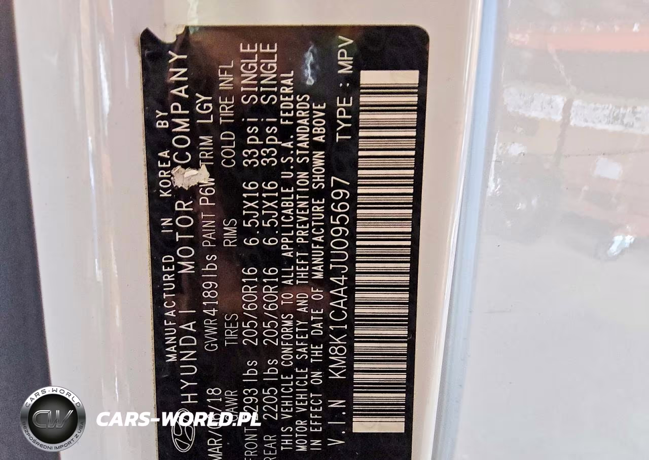 2018 Hyundai Kona Se VIN:KM8K1CAA4JU095697 - 12