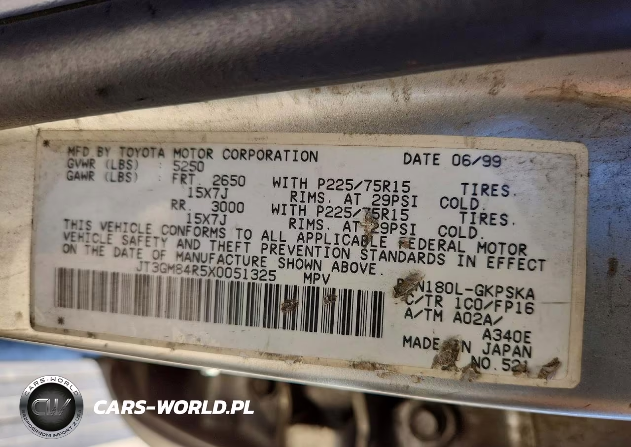 1999 Toyota 4Runner Base VIN:JT3GM84R5X0051325 - 13