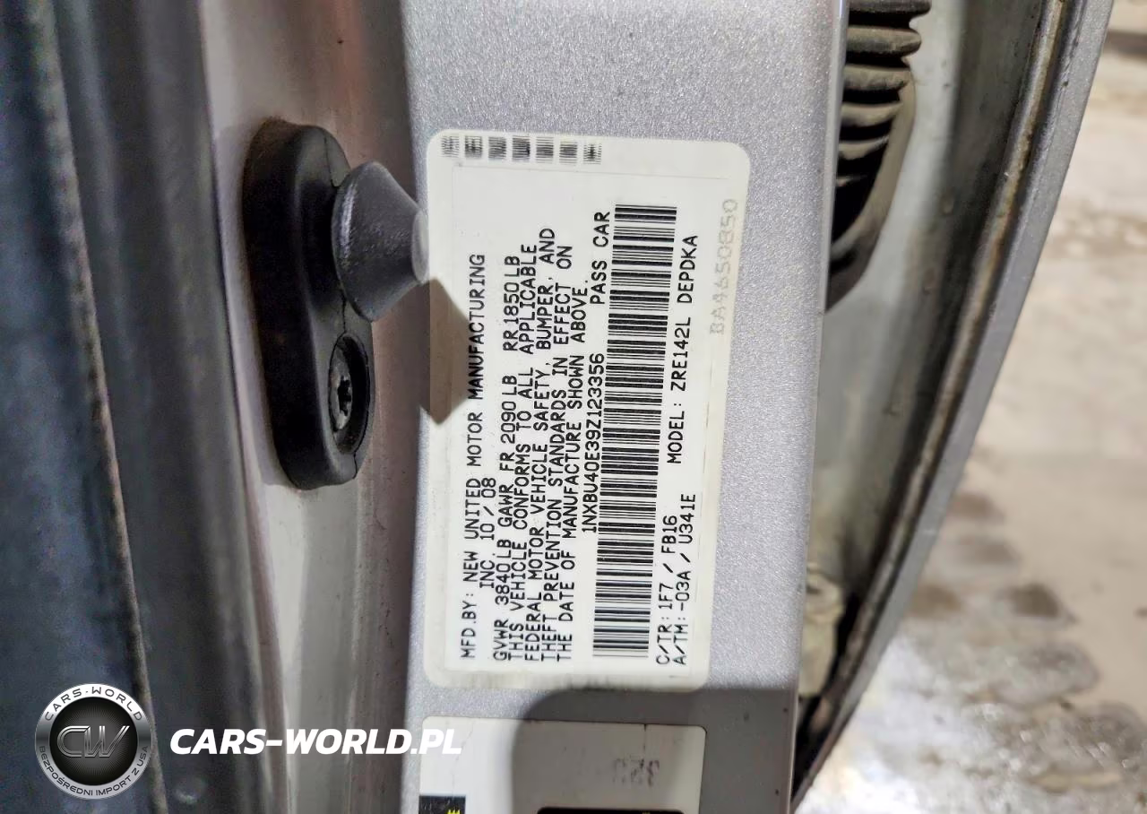 2009 Toyota Corolla Base VIN:1NXBU40E39Z123356 - 12