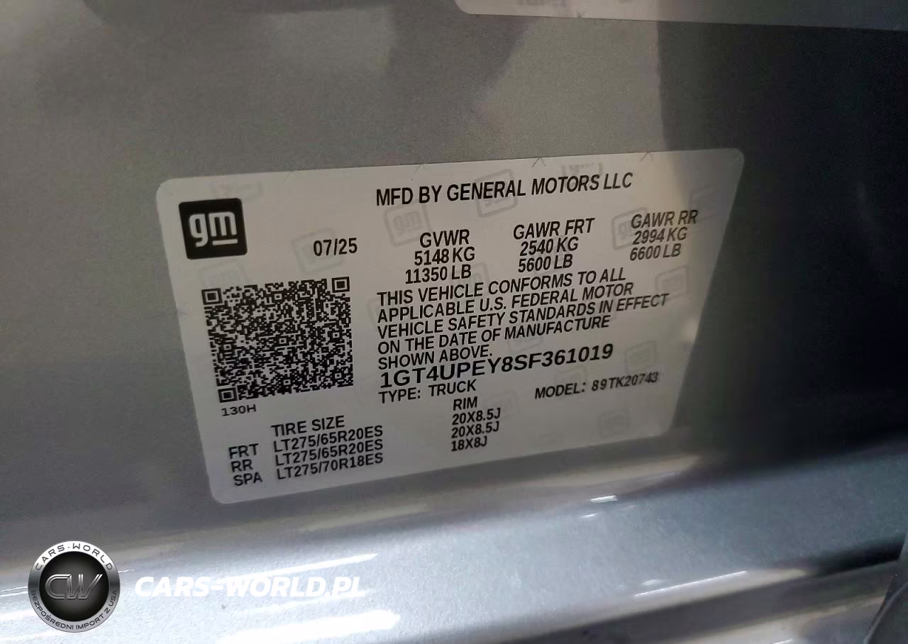 2025 GMC Sierra K2500 At4 VIN:1GT4UPEY8SF361019 - 12