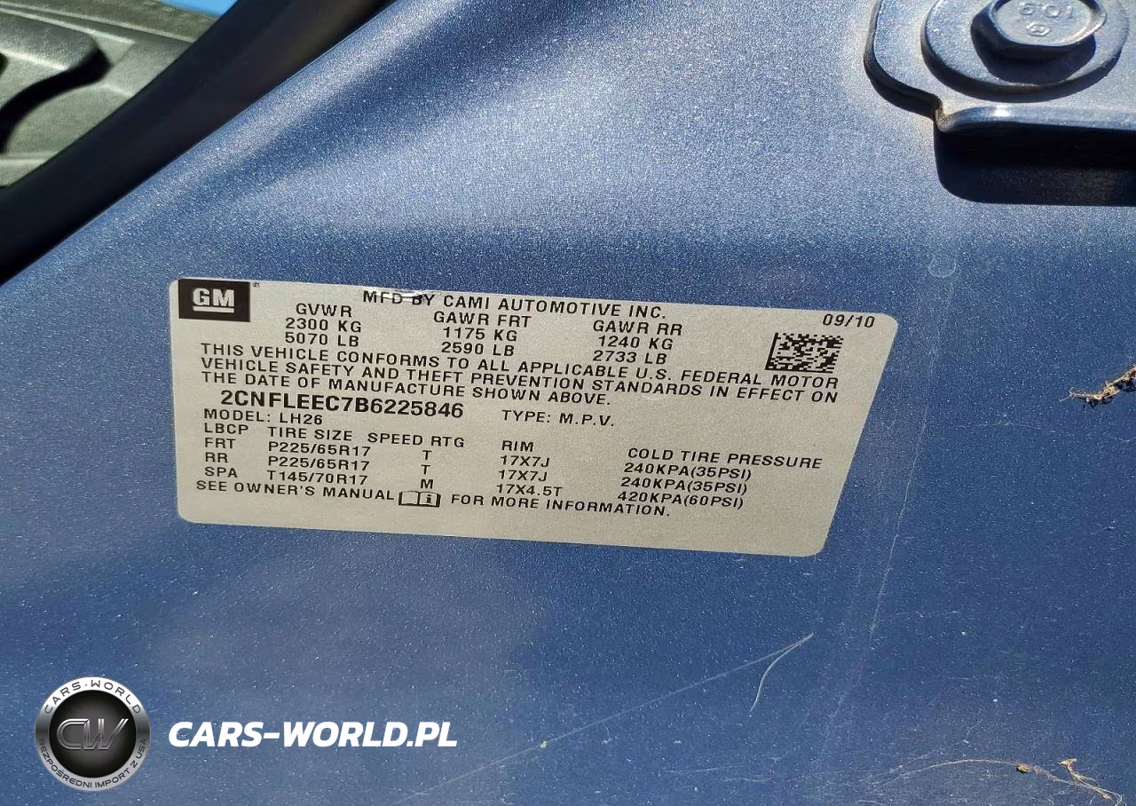 2011 Chevrolet Equinox Lt VIN:2CNFLEEC7B6225846 - 13