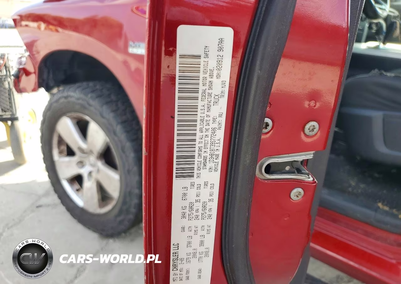 2009 Dodge Ram 1500 St-Slt VIN:1D3HB18T39S772406 - 12