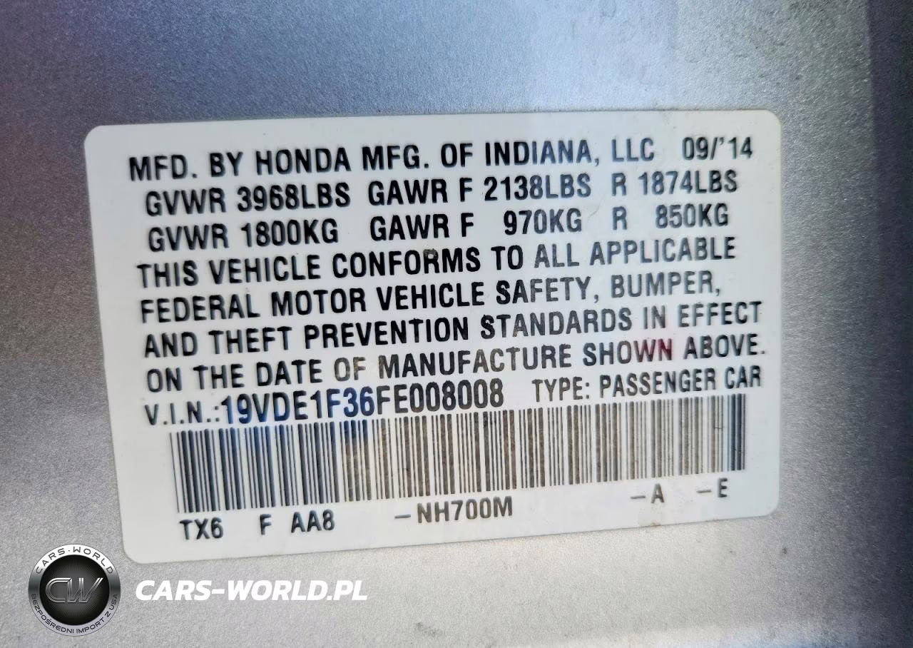 2015 Acura Ilx 20 VIN:19VDE1F36FE008008 - 12