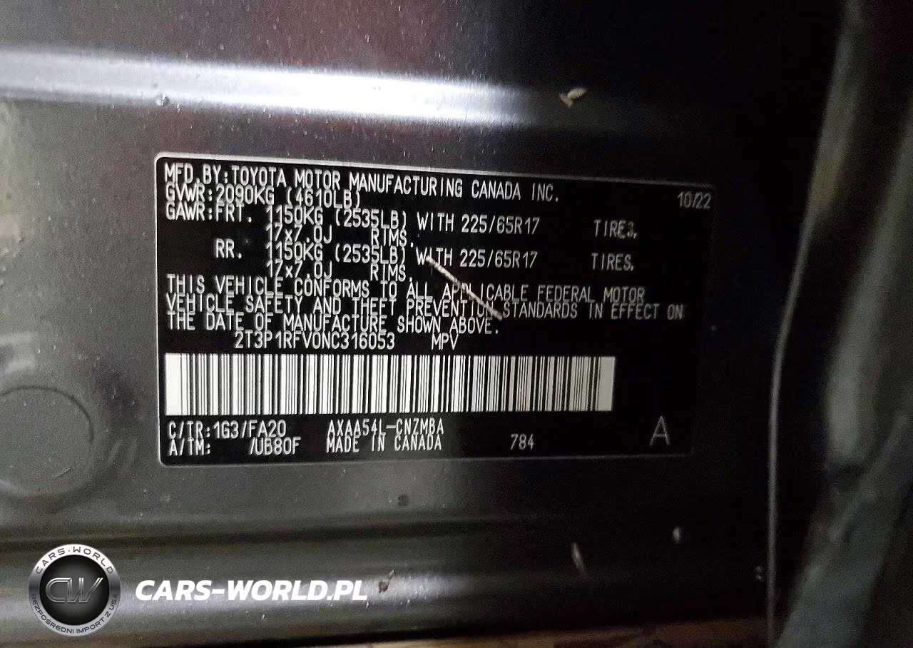 2022 Toyota Rav4 Xle VIN:2T3P1RFV0NC316053 - 13