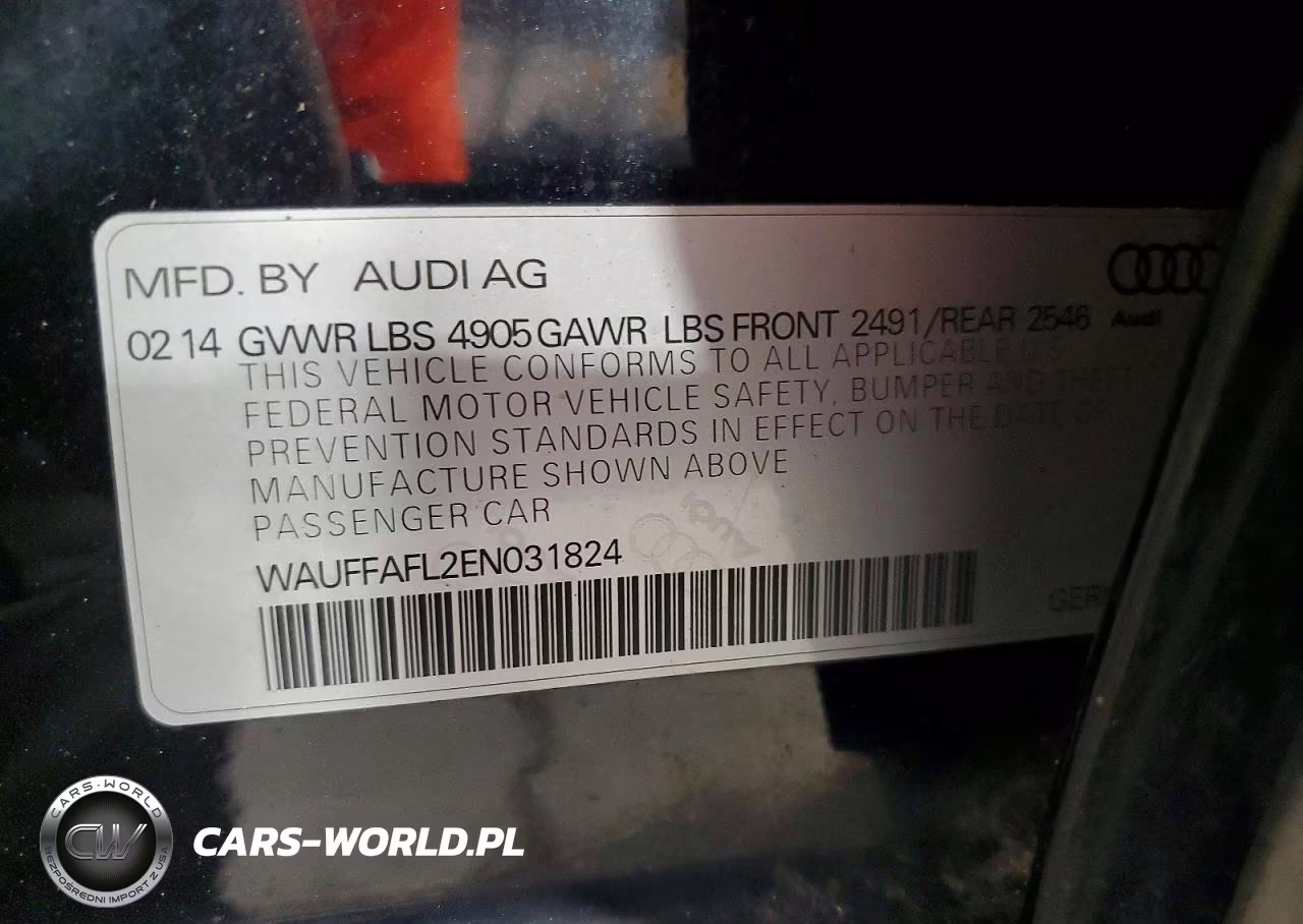 2014 Audi A4 Premium Plus VIN:WAUFFAFL2EN031824 - 12