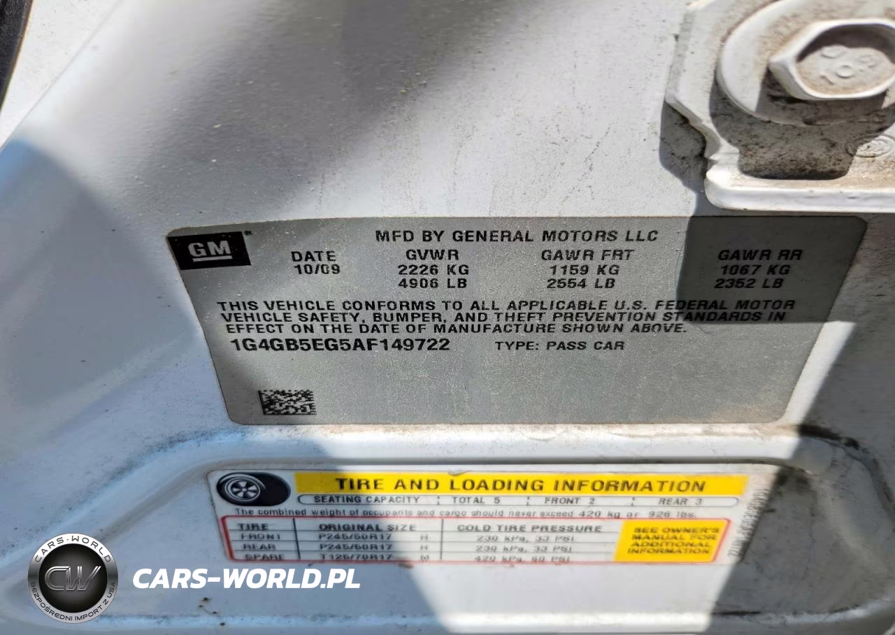 2010 Buick Lacrosse Cx VIN:1G4GB5EG5AF149722 - 12