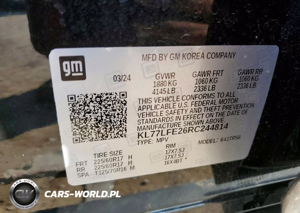 2024 Chevrolet Trax Ls VIN:KL77LFE26RC244814 - 13