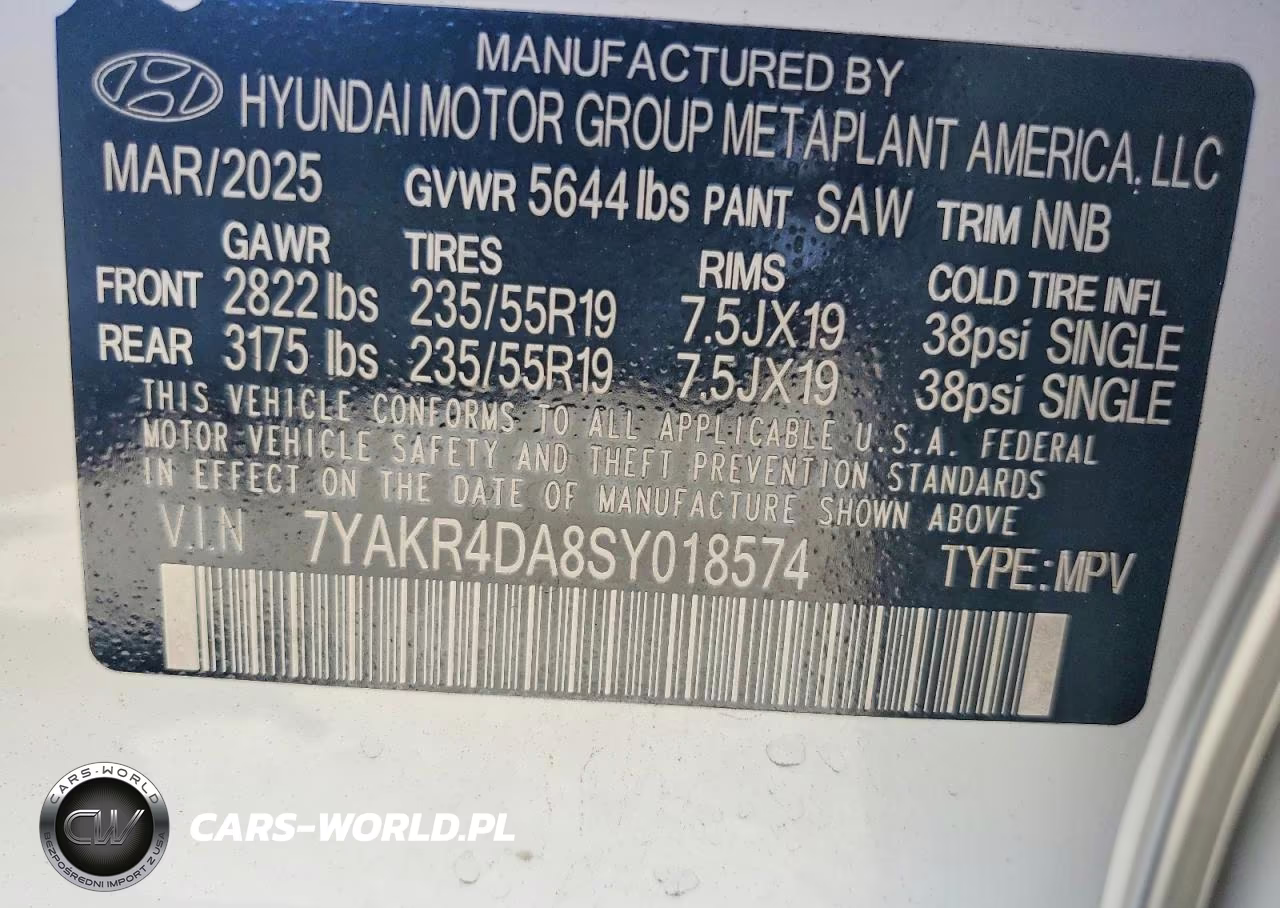 2025 Hyundai Ioniq 5 Limited VIN:7YAKR4DA8SY018574 - 14