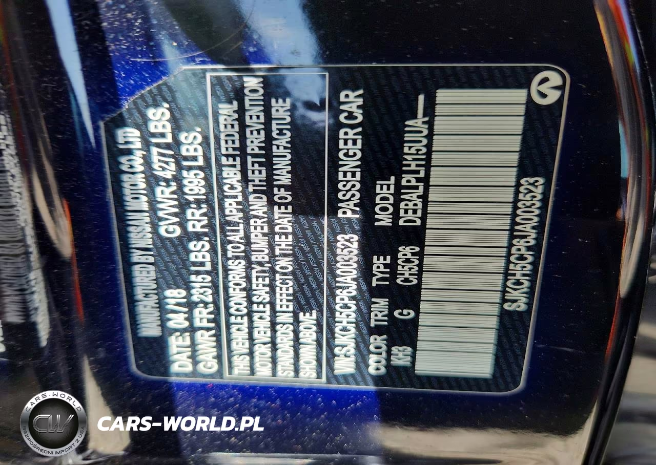 2018 Infiniti Qx30 Pure VIN:SJKCH5CP6JA003523 - 12