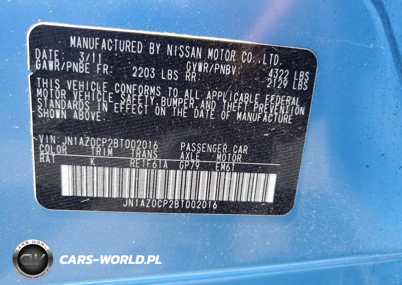 2011 Nissan Leaf Sv VIN:JN1AZ0CP2BT002016 - 12