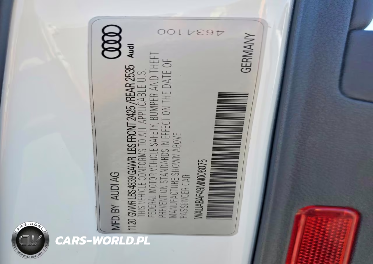 2021 Audi A4 VIN:WAUABAF49MN006075 - 13