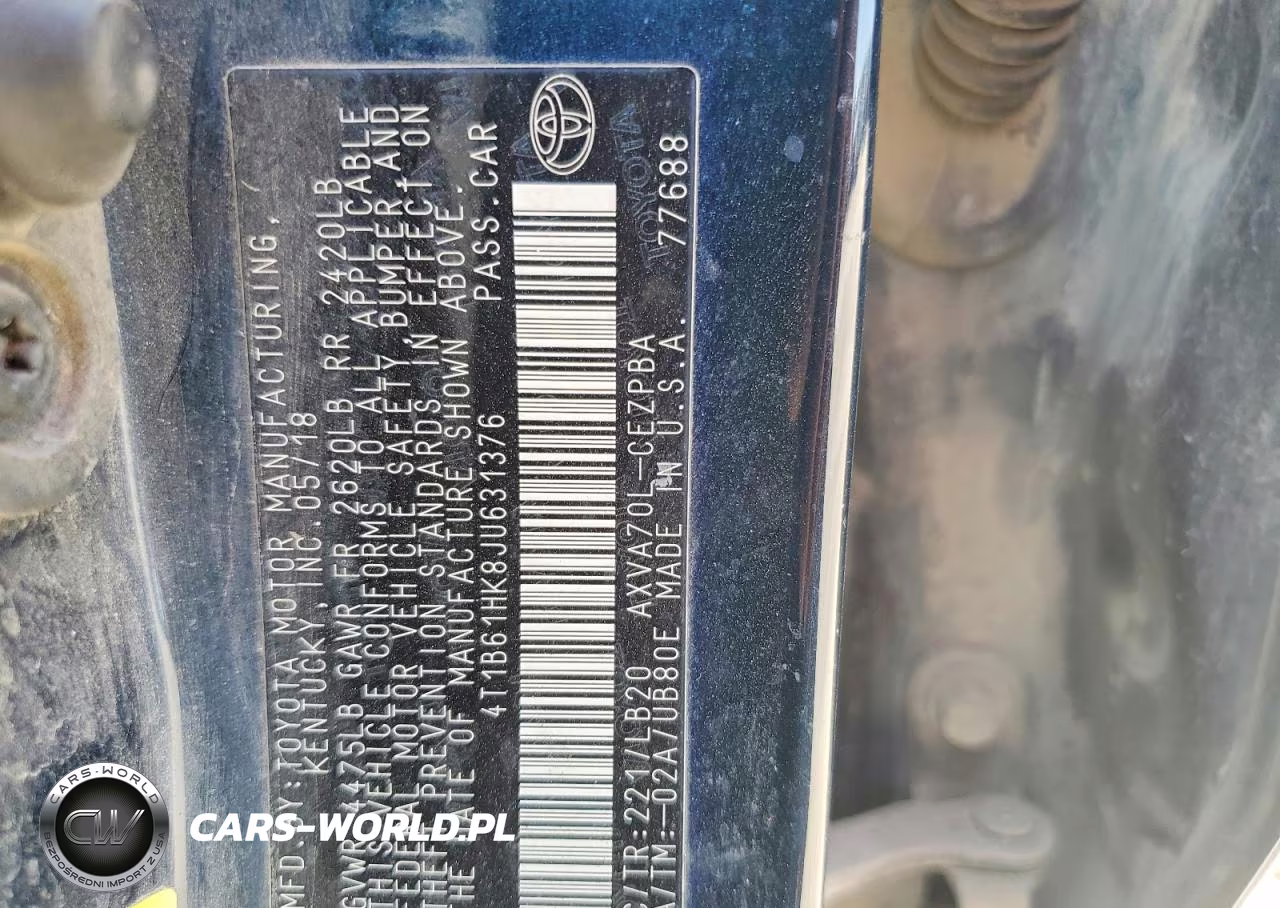 2018 Toyota Camry Xse VIN:4T1B61HK8JU631376 - 12