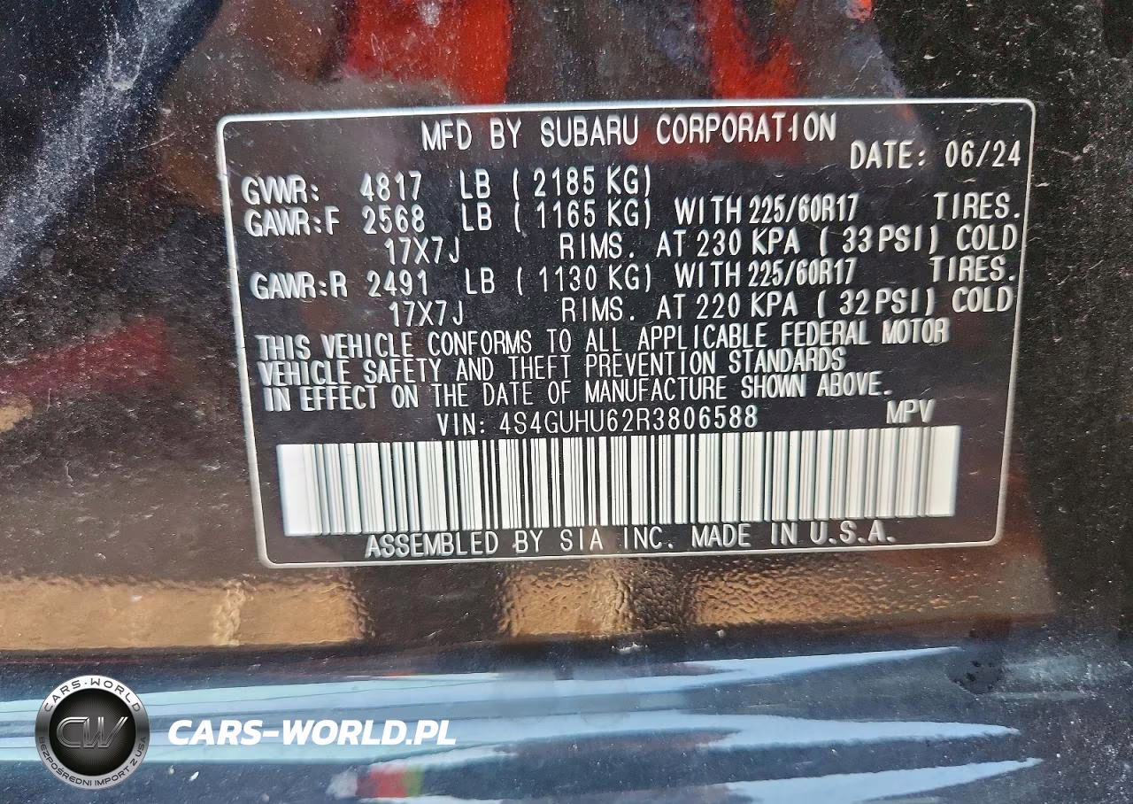 2024 Subaru Crosstrek Wilderness VIN:4S4GUHU62R3806588 - 12