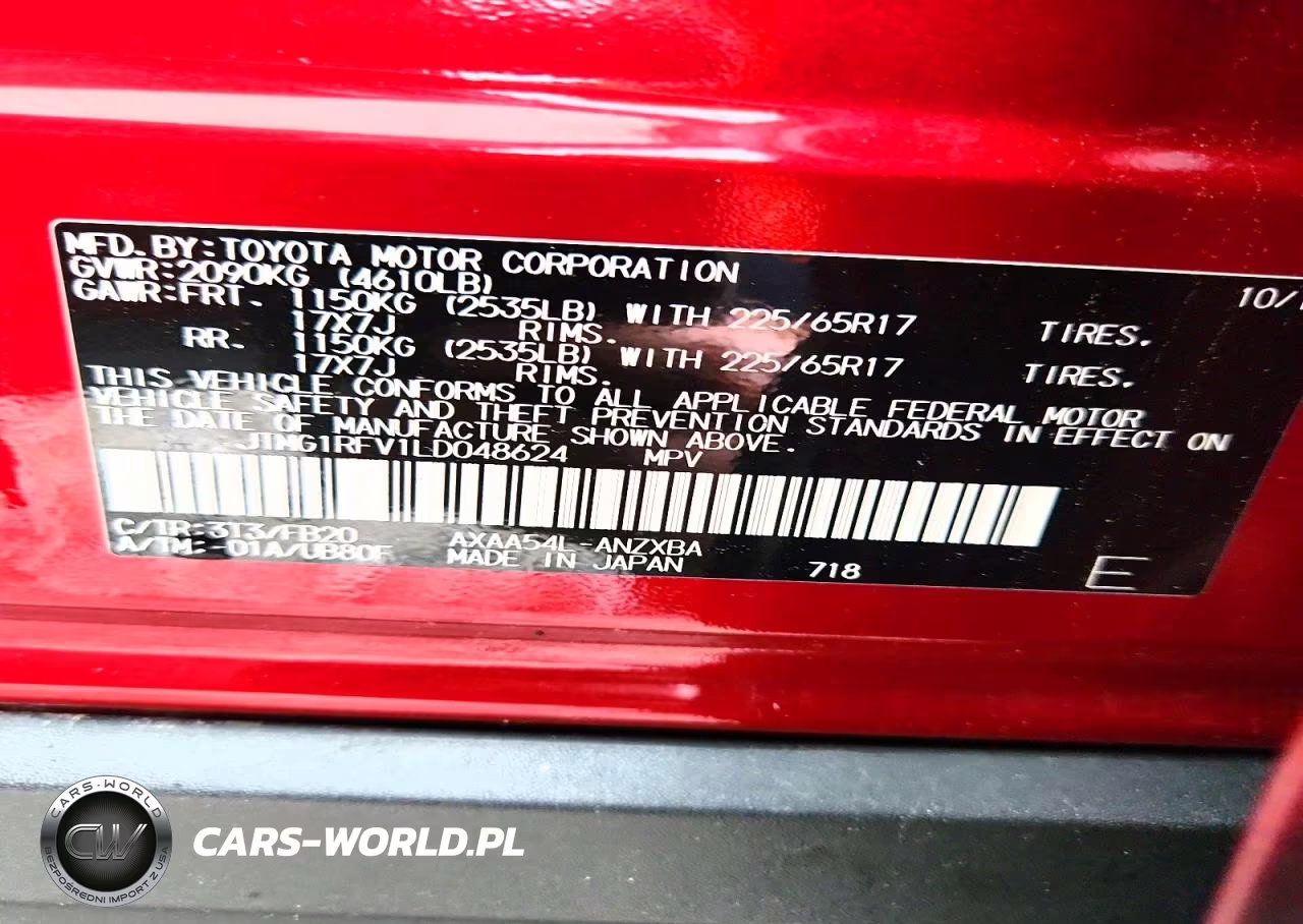 2020 Toyota Rav4 Le VIN:JTMG1RFV1LD048624 - 12