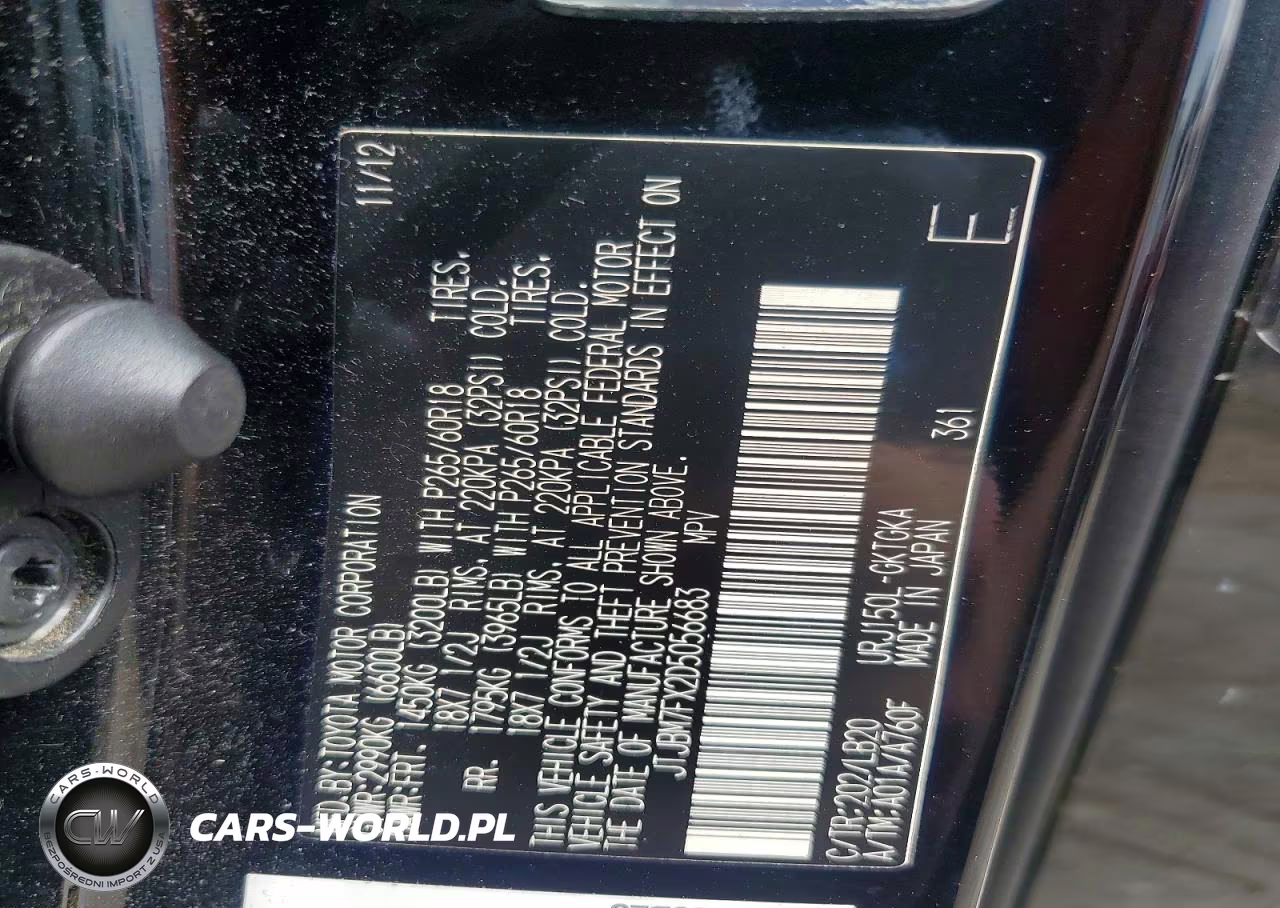 2013 Lexus Gx 460 VIN:JTJBM7FX2D5056683 - 13