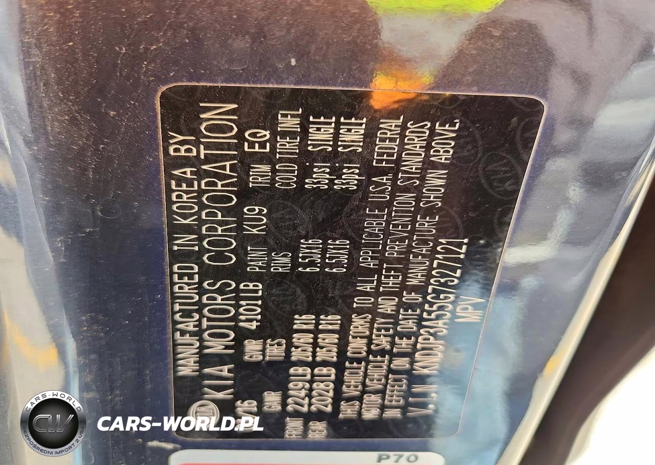 2016 Kia Soul + VIN:KNDJP3A55G7327121 - 12