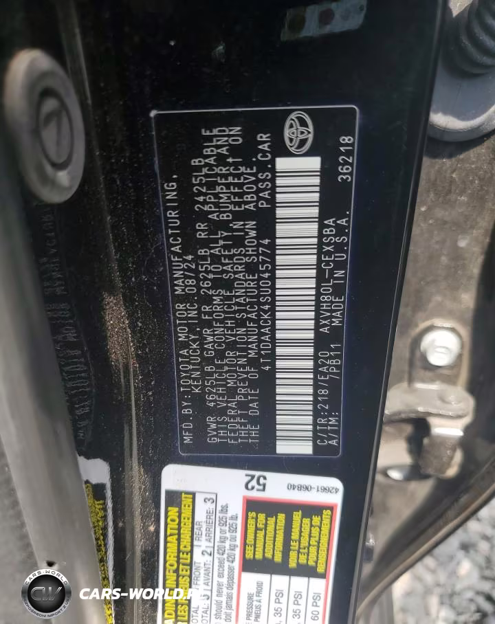 2025 Toyota Camry Se VIN:4T1DAACK4SU045774 - 12