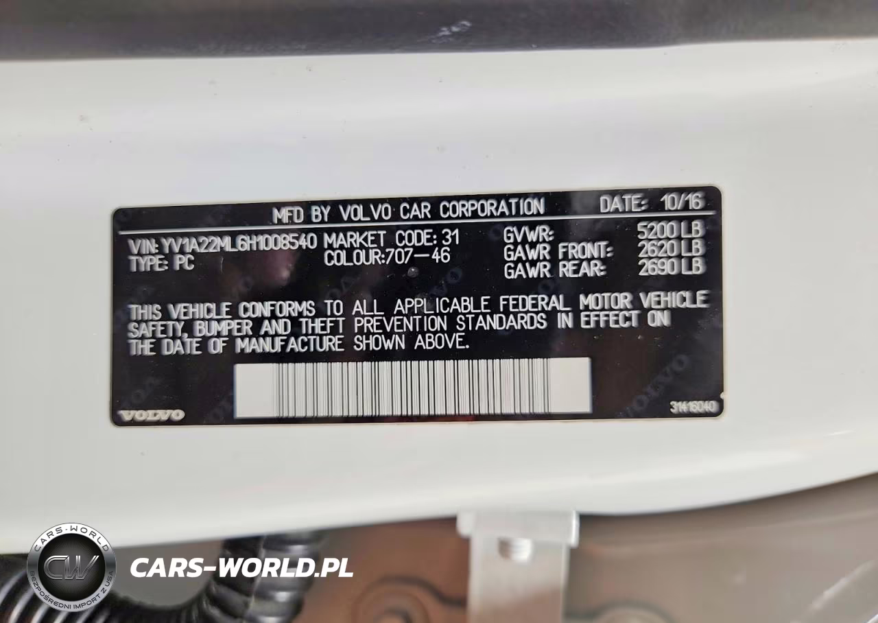 2017 Volvo S90 T6 Inscription VIN:YV1A22ML6H1008540 - 12
