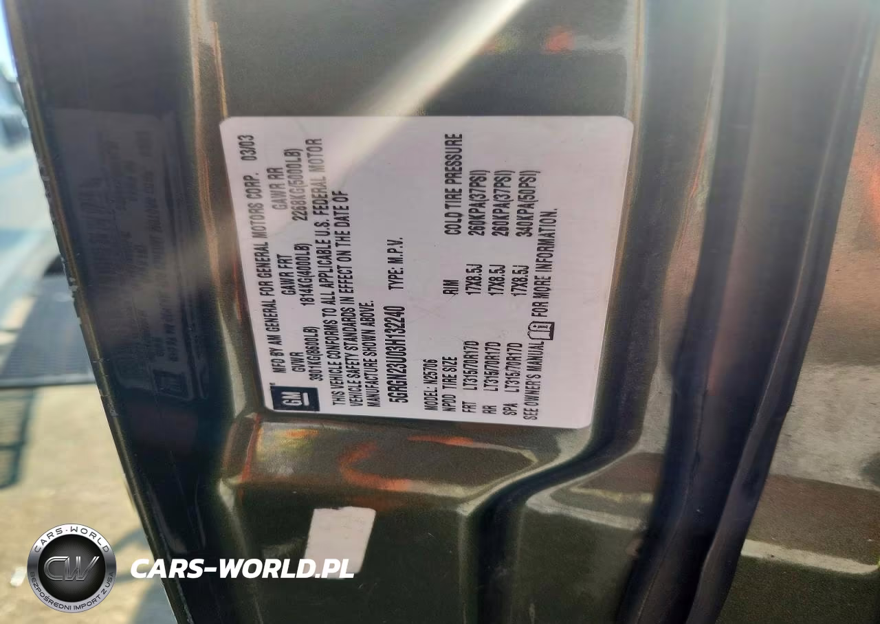 2003 Hummer H2 VIN:5GRGN23U03H132240 - 13